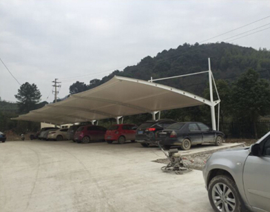 祝贺马鞍山黄池峰味园食品有限公司膜结构车棚顺利完工
