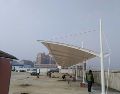 祝贺五河县充电桩雨棚竣工