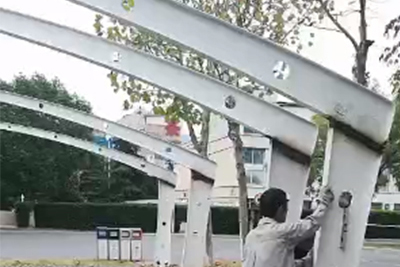 恭贺南京河西新城管委会三千多平膜结构车棚交付使用