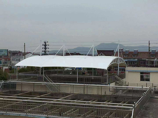 祝贺马鞍山锦盛水务集团自来水反应池膜结构雨棚竣工