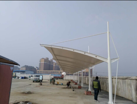祝贺五河县充电桩雨棚竣工