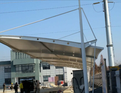 祝贺南京成周电力科技有限公司膜结构车棚竣工
