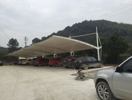 祝贺马鞍山黄池峰味园食品有限公司膜结构车棚顺利完工